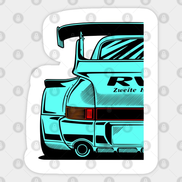 Automotive Apparel 911 964 RWB JDM Tuning Car Sticker by Automotive Apparel & Accessoires